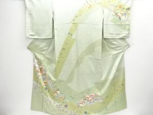 絞り鴛鴦に花模様訪問着